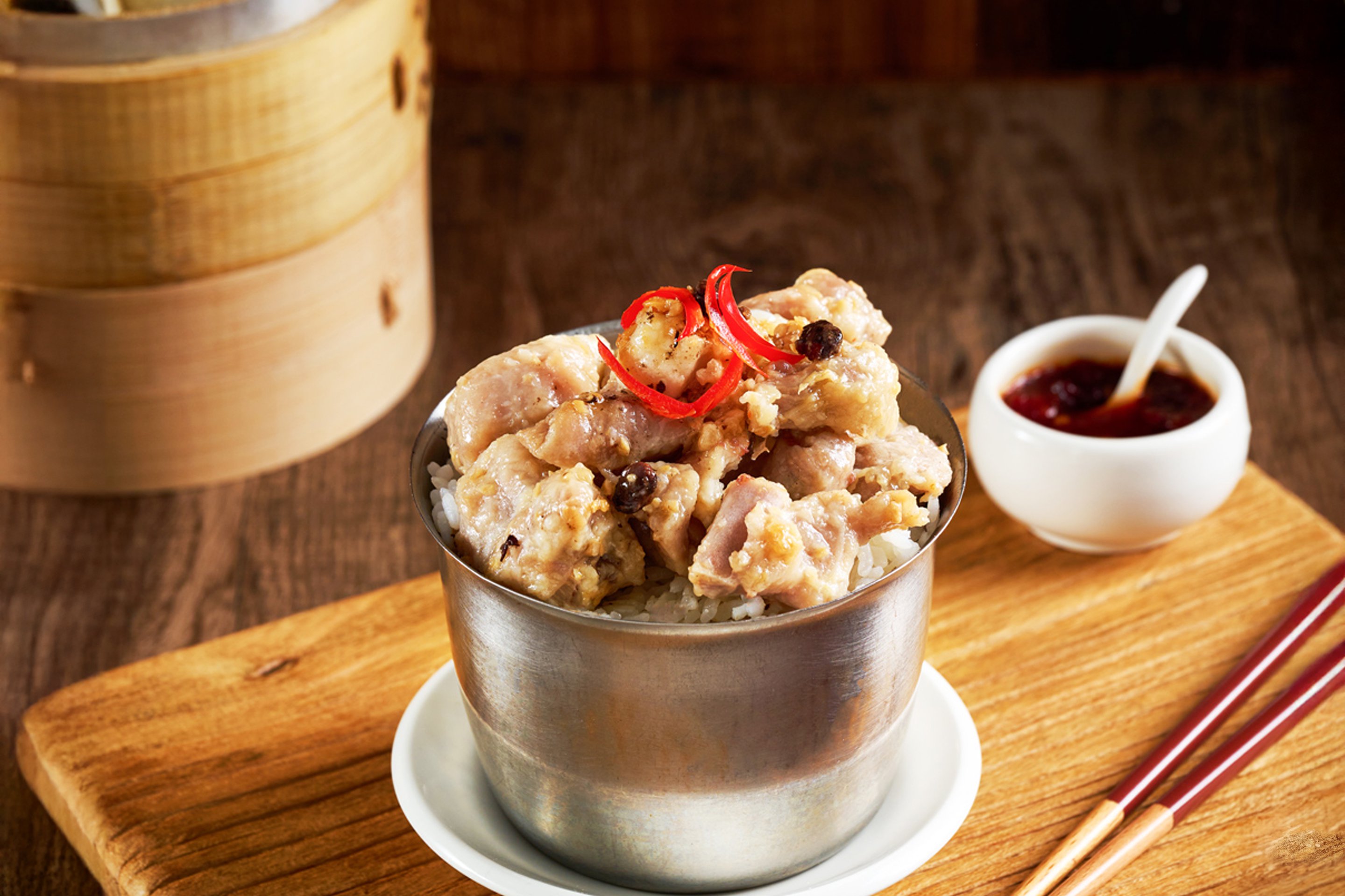 豉汁排骨盅頭飯