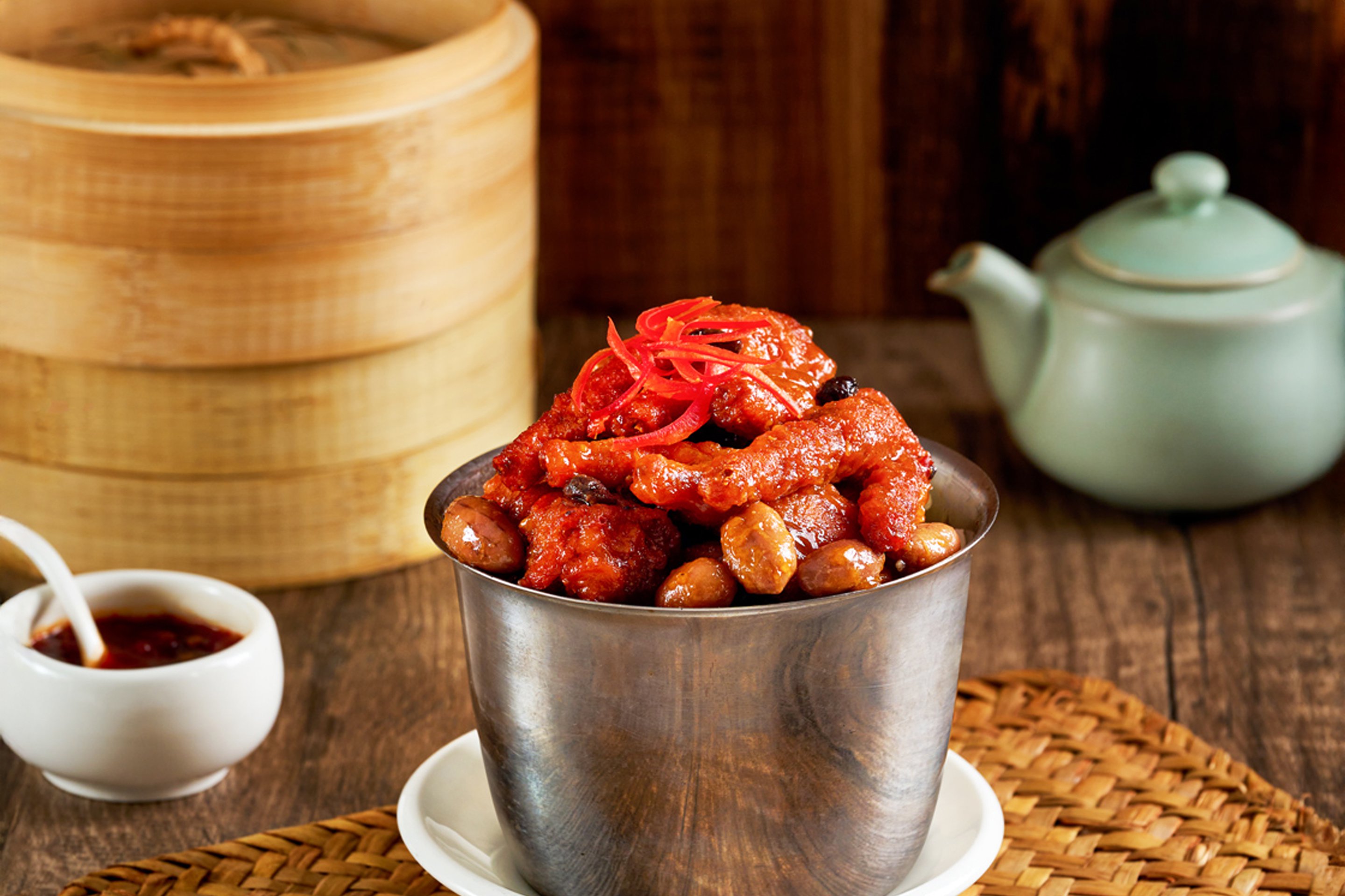 豉汁鳳爪盅頭飯